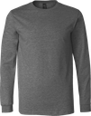 3501CVC T-Shirt cendré manches longues unisexe