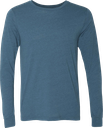 3501CVC T-Shirt cendré manches longues unisexe