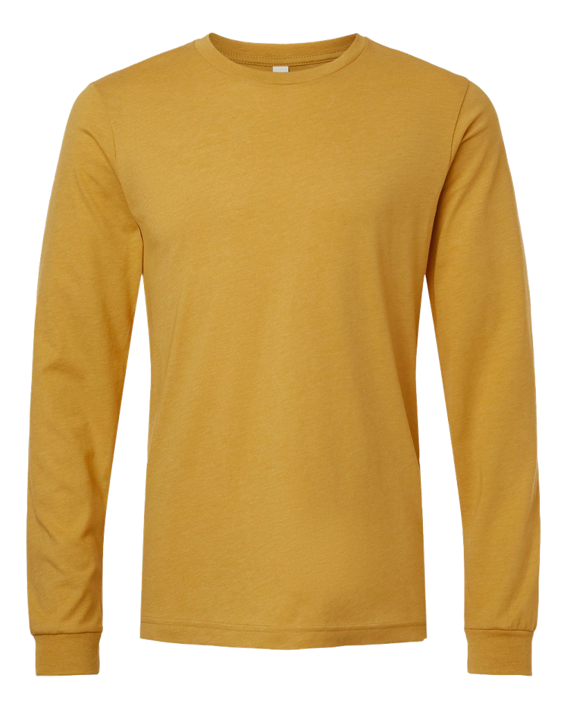 3501CVC T-Shirt cendré manches longues unisexe