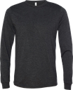 3501CVC T-Shirt cendré manches longues unisexe