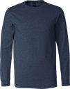 3501CVC T-Shirt cendré manches longues unisexe