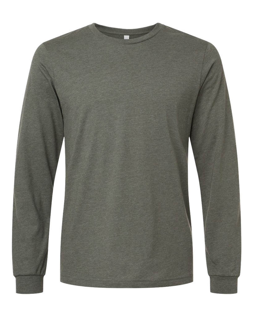 3501CVC T-Shirt cendré manches longues unisexe