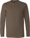 3501CVC T-Shirt cendré manches longues unisexe