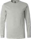 3501CVC T-Shirt cendré manches longues unisexe