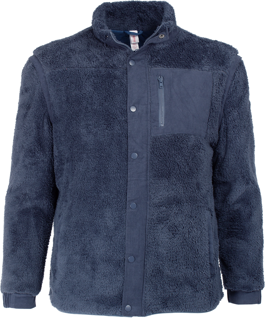 XS440U Manteau en sherpa avec manches amovibles