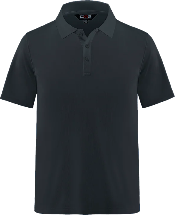 S05785 Polo piqué noir