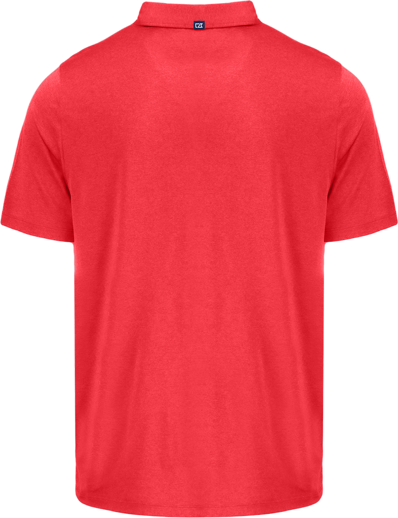 MCK01327 Polo recyclé homme-rouge-dos