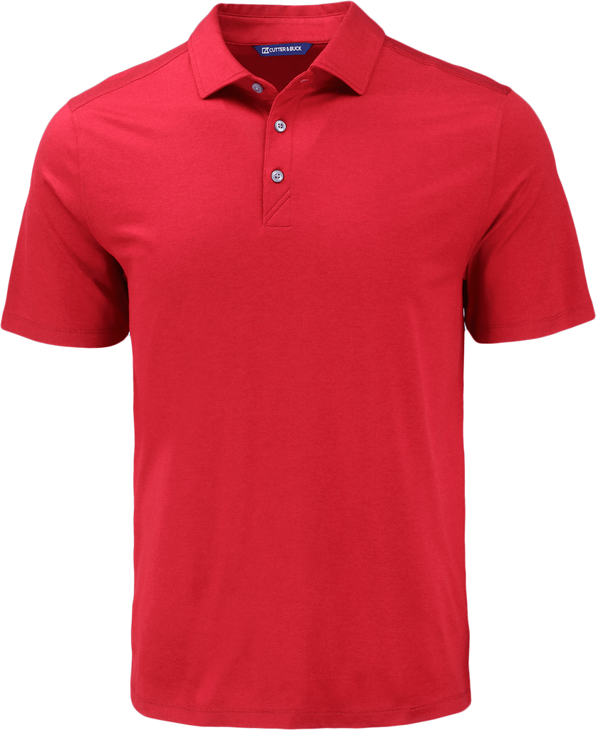 MCK01327 Polo recyclé homme-rouge cardinal