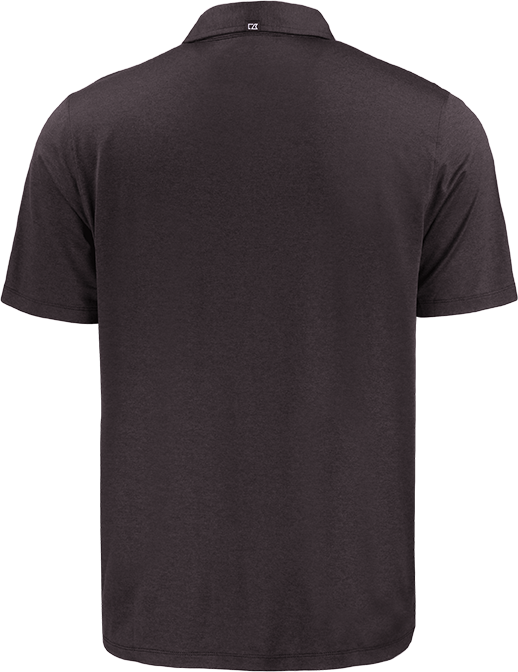 MCK01327 Polo recyclé homme-noir-dos