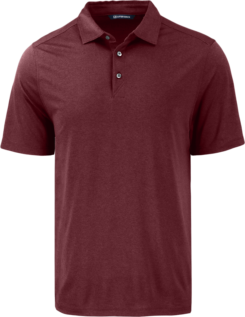 MCK01327 Polo recyclé homme-bordeaux
