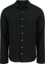 MCK01332 Chemise en maille piqué tri-mélange homme-noir
