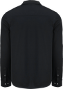 MCK01332 Chemise en maille piqué tri-mélange homme-noir