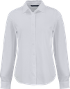 LCK00188 Chemise en maille tri-mélange femme-blanc