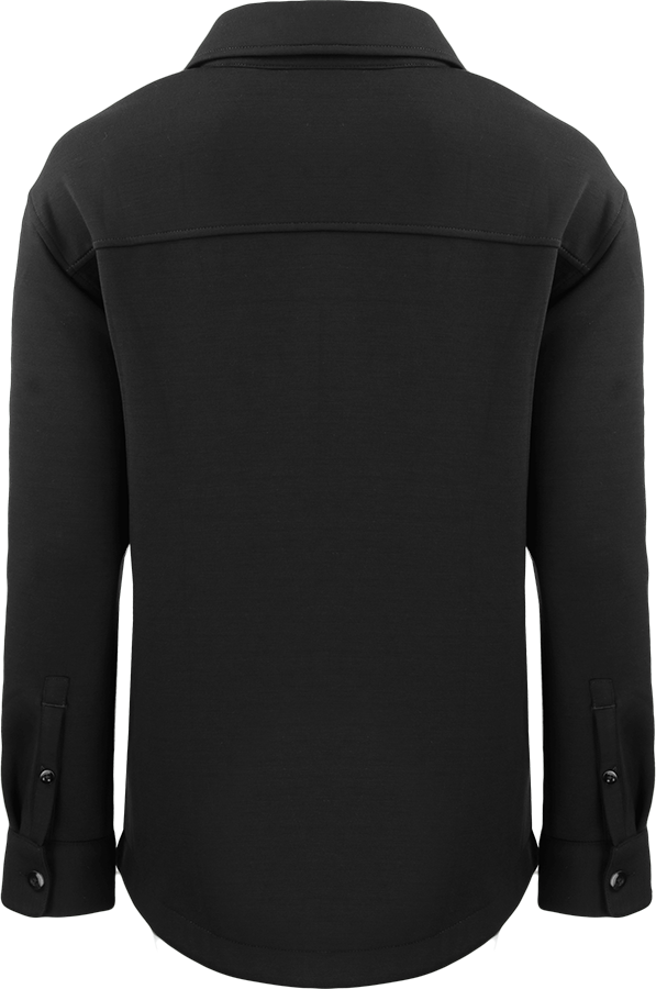LCK00161  Veste chemise écologique recyclée femme-noir
