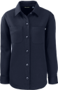 LCK00161  Veste chemise écologique recyclée femme-marine