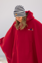 907 Tuque rayée tricotée MARINE/IVOIRE