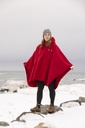 XP9012 Poncho en polar à capuchon