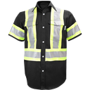 650SX4 Chemise travail m.c. boutons pression et bandes