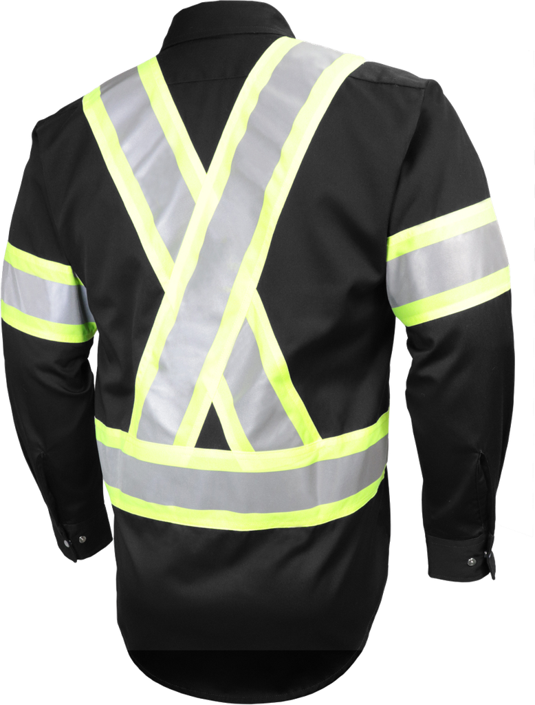 625SX4 Chemise travail m.l. boutons pression et bandes