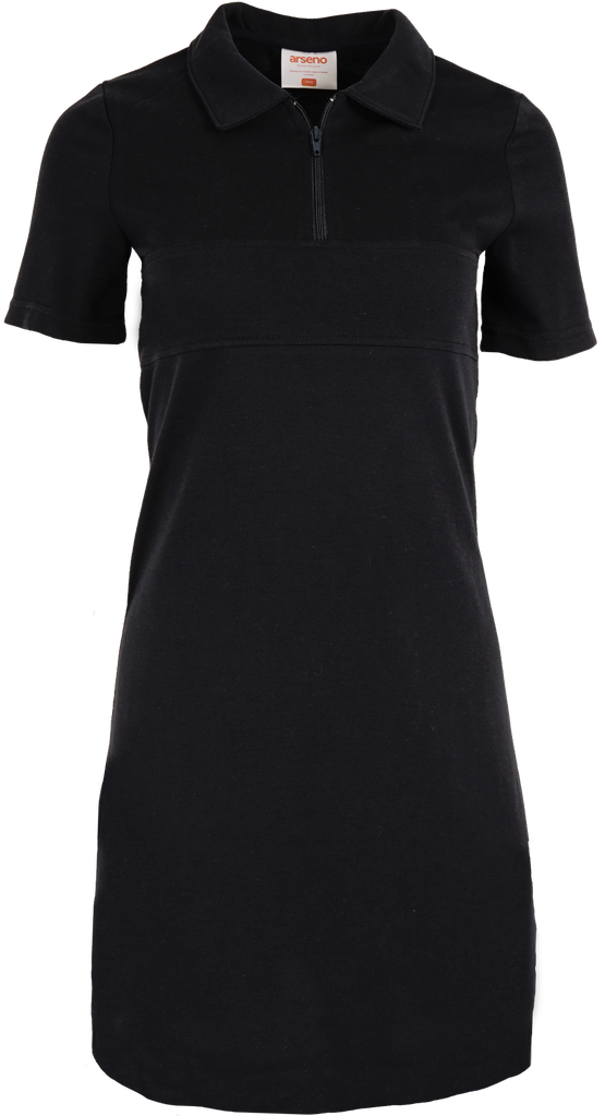 7023W Robe polo à blocs de couleur 1/4 zip