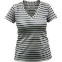 OC4315W T-SHIRT RAYÉ COL V FEMME