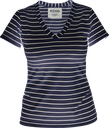 OC4315W T-SHIRT RAYÉ COL V FEMME