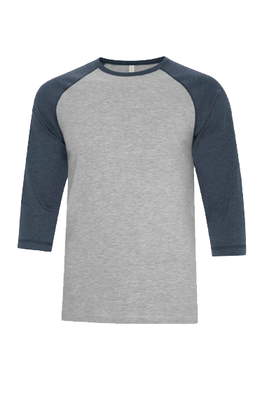 ATC0822 T-SHIRT FILÉ BASEBALL UNISEXE
