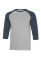 ATC0822 T-SHIRT FILÉ BASEBALL UNISEXE