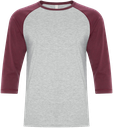 ATC0822 T-SHIRT FILÉ BASEBALL UNISEXE