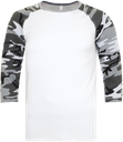 ATC0822 T-SHIRT FILÉ BASEBALL UNISEXE