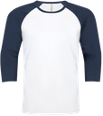 ATC0822 T-SHIRT FILÉ BASEBALL UNISEXE