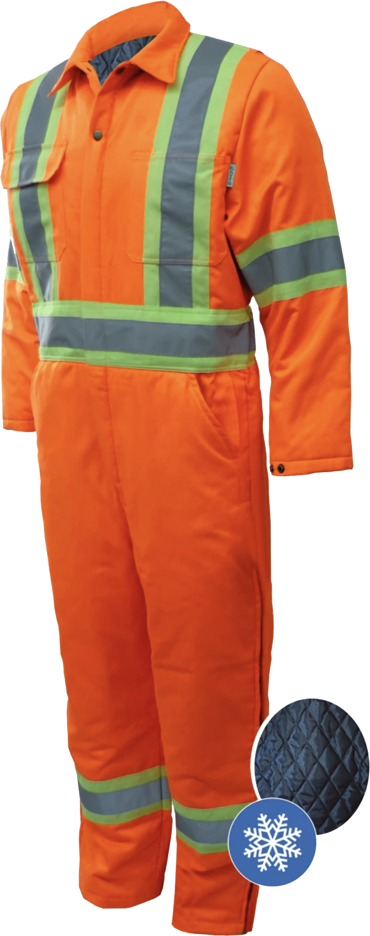 791XD4 couvre-tout Hi-Viz doublé