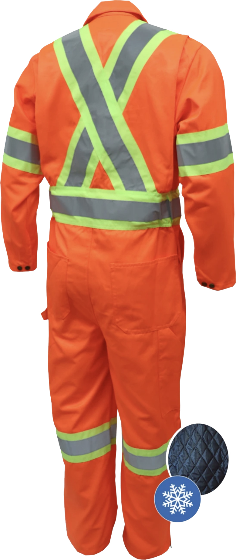 791XD4 couvre-tout Hi-Viz doublé