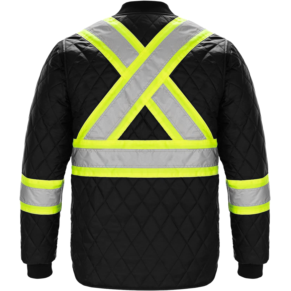 L01220 blouson matelassé haute-visibilité