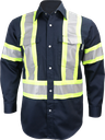 625SX4 Chemise travail m.l. boutons pression et bandes
