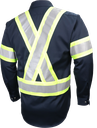 625SX4 Chemise travail m.l. boutons pression et bandes