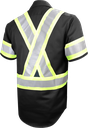 650SX4 Chemise travail m.c. boutons pression et bandes