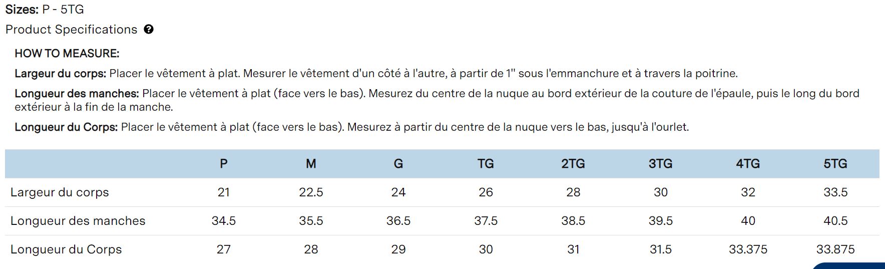 88697 - Charte de grandeur