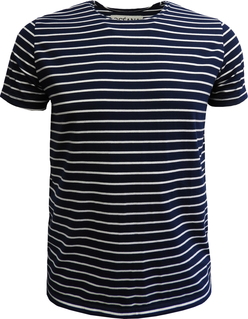 OC2108U T-shirt rayures unisexe