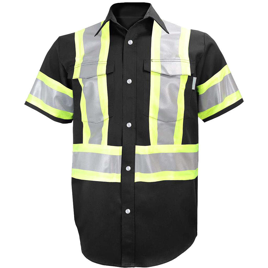 650SX4 Hi-Viz SS Work Shirt with snaps