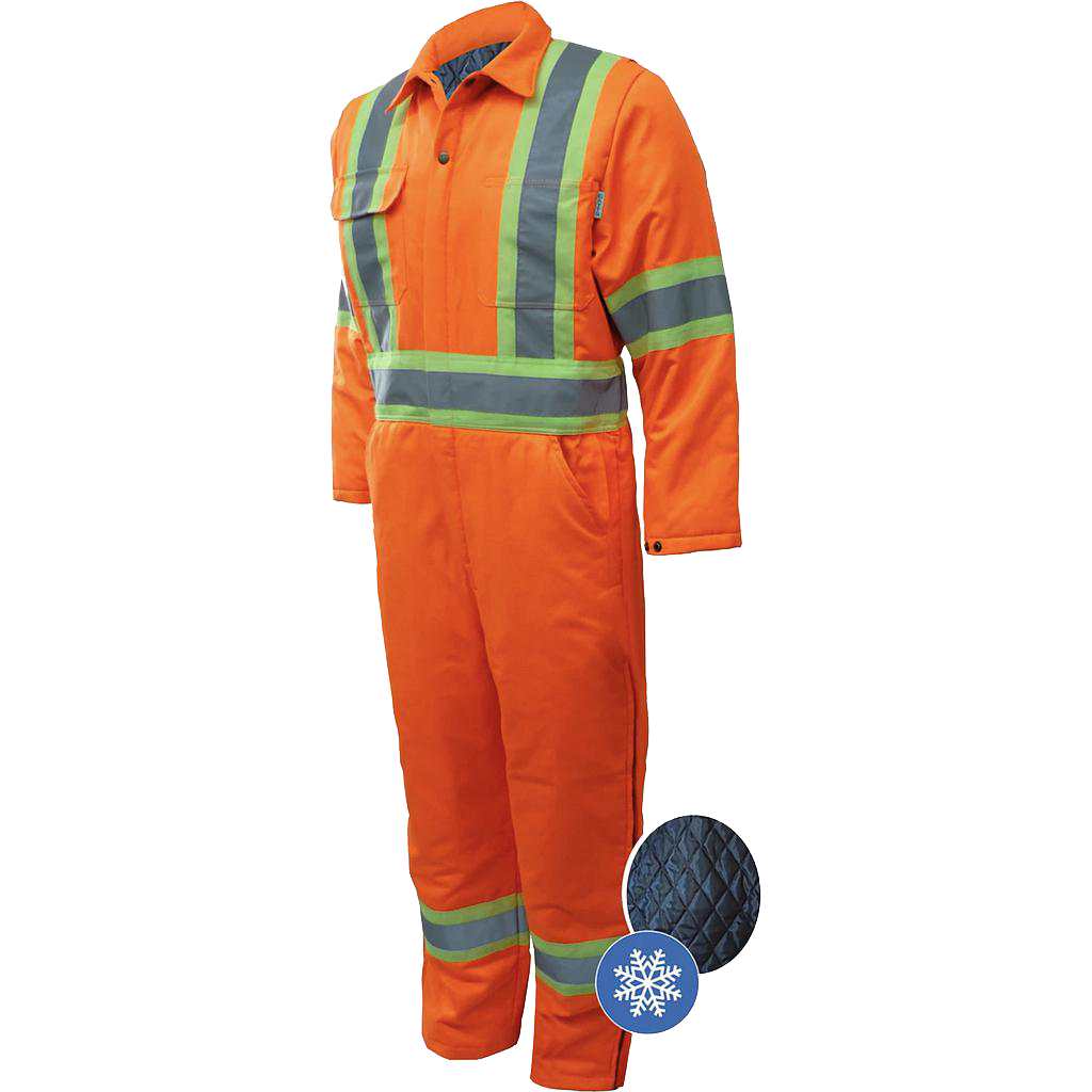 791XD4 Lined Hi-Viz Coverall