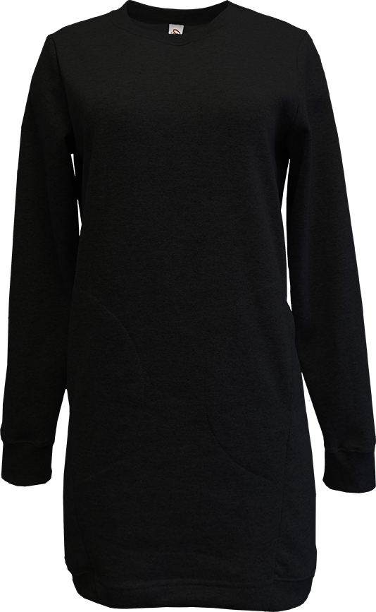 XO7005W Robe ouaté col rond