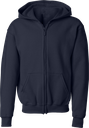 Youth Full Zip Hooded Sweatshirt