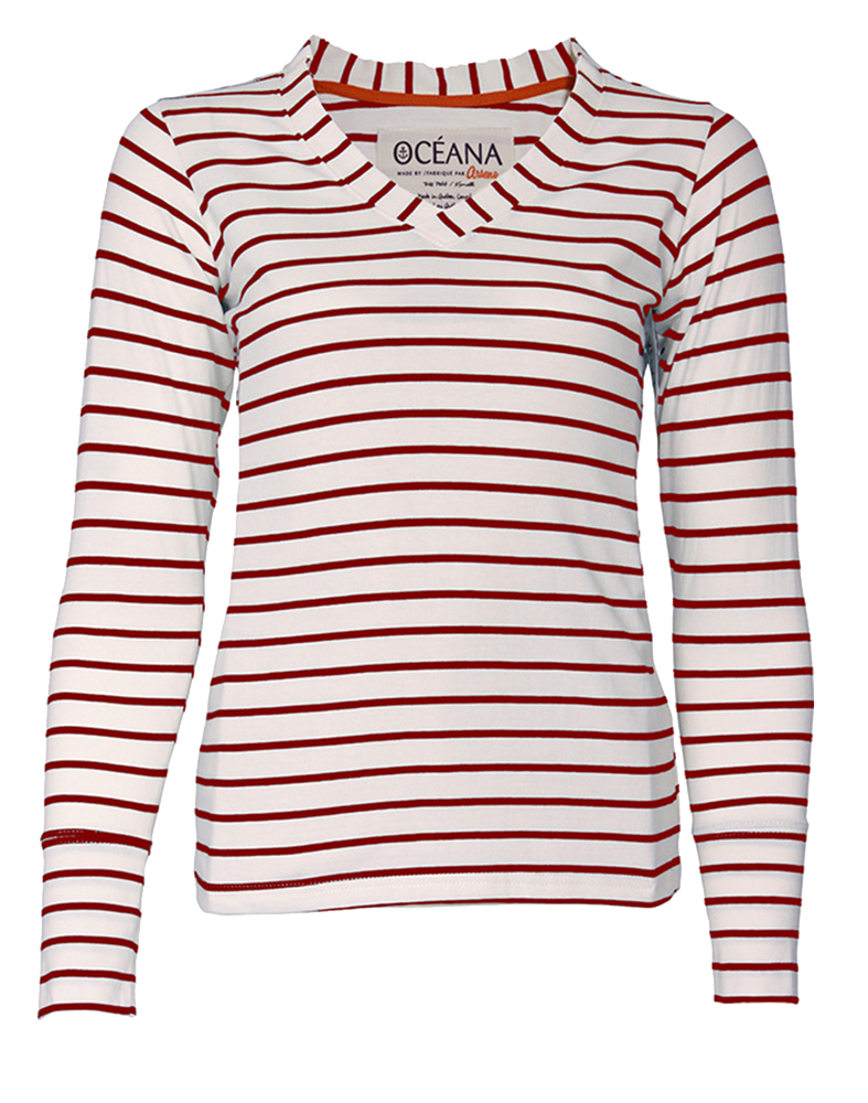 OC4415W Chandail col V femme