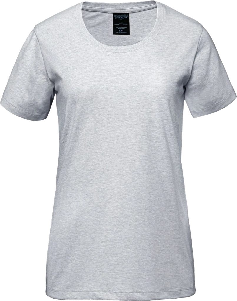 S05501 T-shirt en coton biologique à encolure dégagée femme