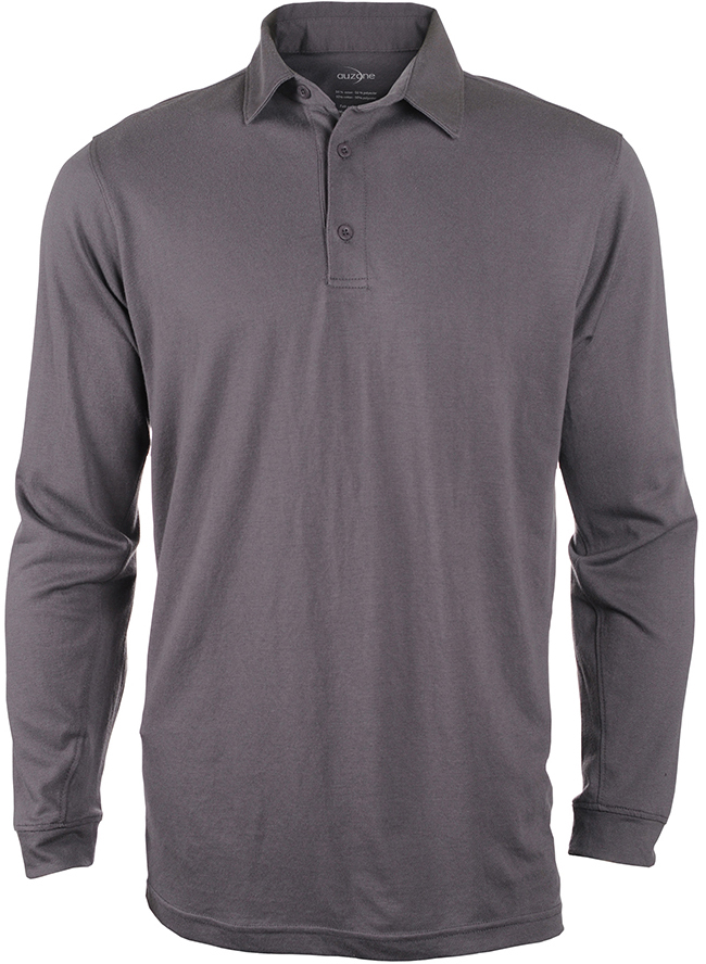 A7078M Mens Long Sleeve Poly Cotton Polo