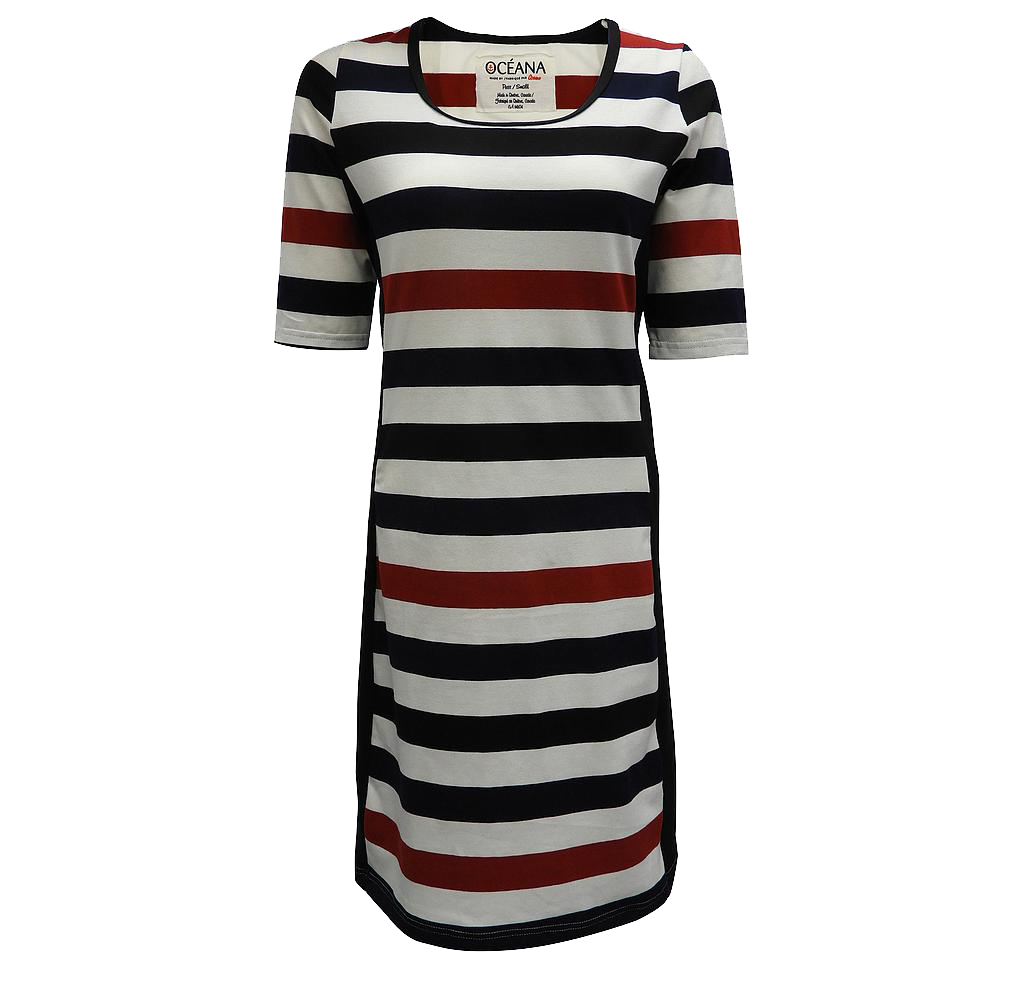 OC7831W Striped Dress