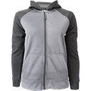 A4040U Unisex Full Zip 2 Toned Hoodie