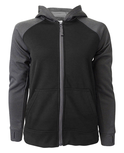 A4040U Unisex Full Zip 2 Toned Hoodie