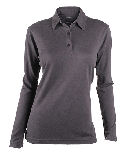 A7079W Ladies Poly Cotton Long Sleeves Polo